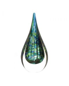 PEACOCK INSPIRED ART GLASS SCULPTURE